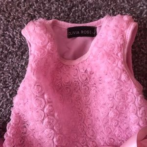 Baby girl beatiful rose detail dress
